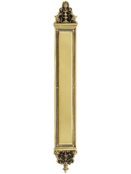 25 1/2 inch Apollo Push Plate iN Highlighted Brass